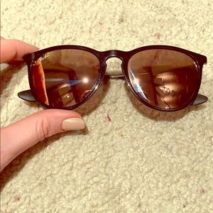 Ray-Ban Erika Sunglasses in Mirrored Pink rb4171